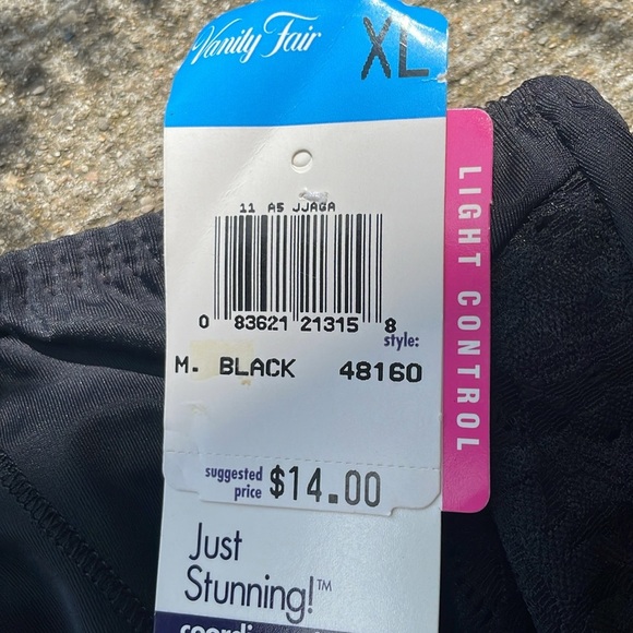 Vintage Vanity Fair Womens Nylon Panties Underwear NWT Black Just Stunning XL - Picture 11 of 12